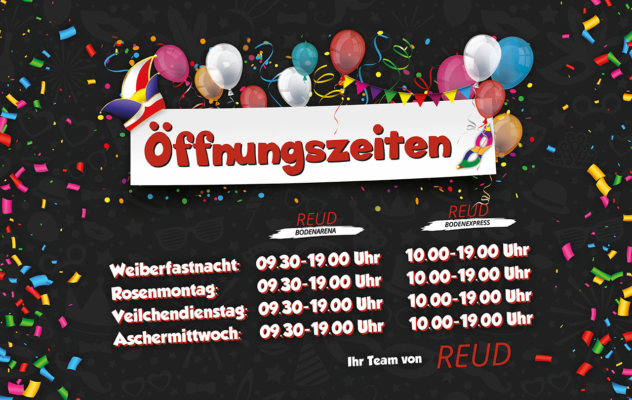 Öffnungszeiten Karneval 2023