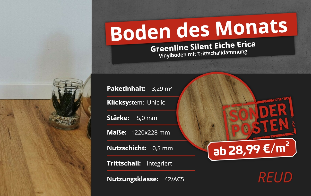 Greenline Silent Eiche Erica | Boden des Monats Januar 2023