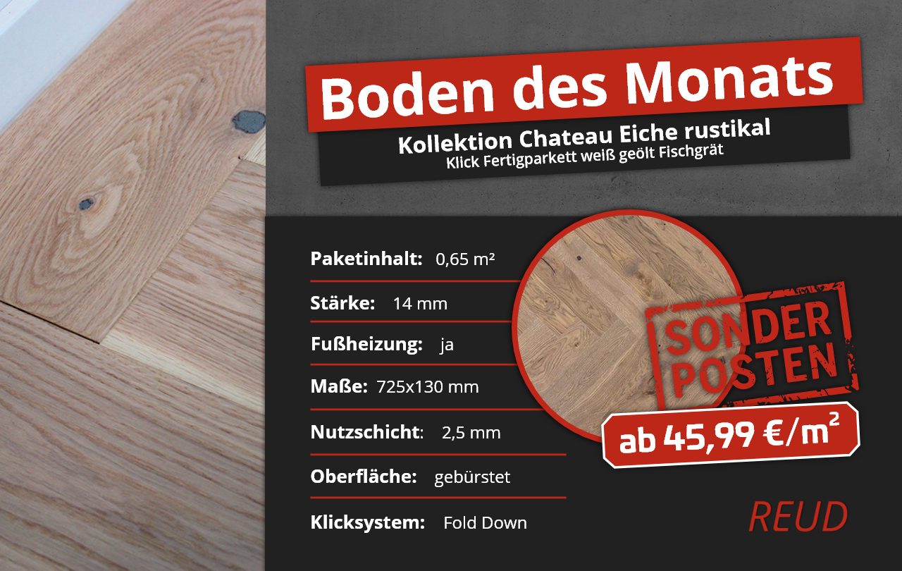 Kollektion Chateau Eiche rustikal | Boden des Monats August 2023