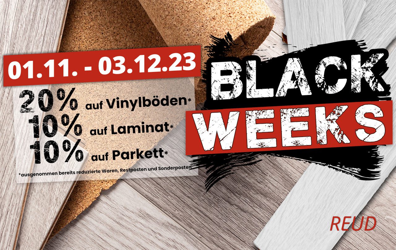 Die Black Weeks bei REUD zusätzliche Rabatte auf Bestpreise