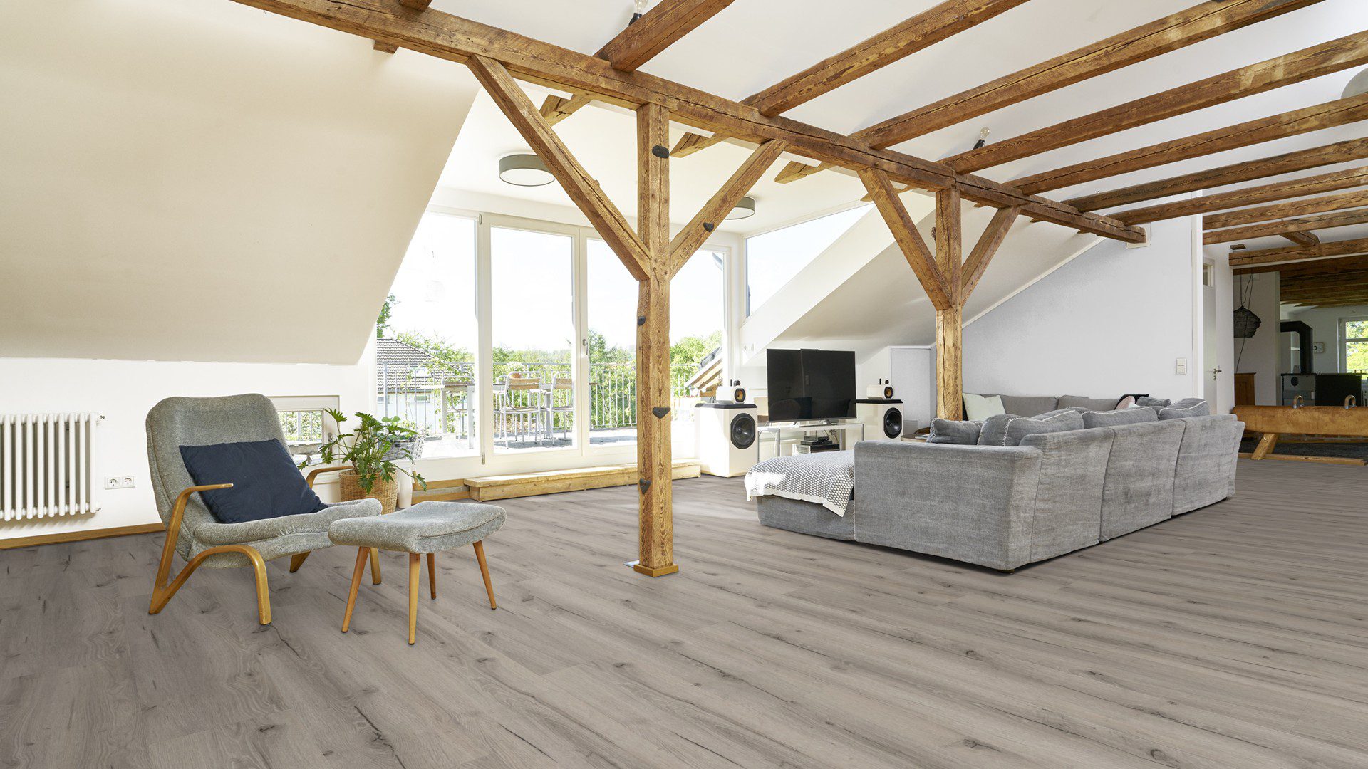Bodencouture SofTEC Eiche Pistasia mit Kork Trittschalldämmung Vinylboden Klick – Bild 3