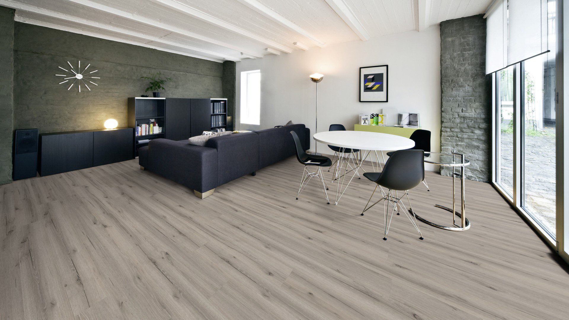 Bodencouture SofTEC Eiche Pistasia mit Kork Trittschalldämmung Vinylboden Klick