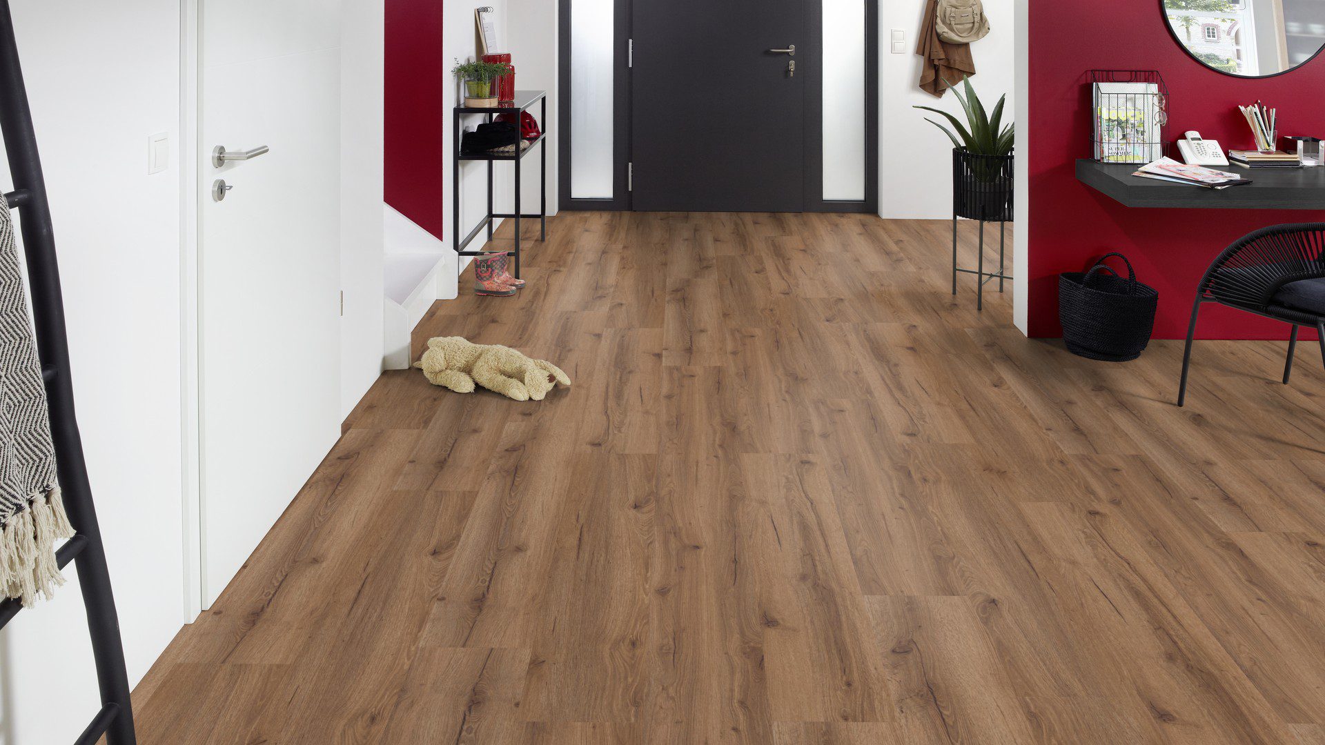 Bodencouture SofTEC Eiche Pyrus mit Kork Trittschalldämmung Vinylboden Klick