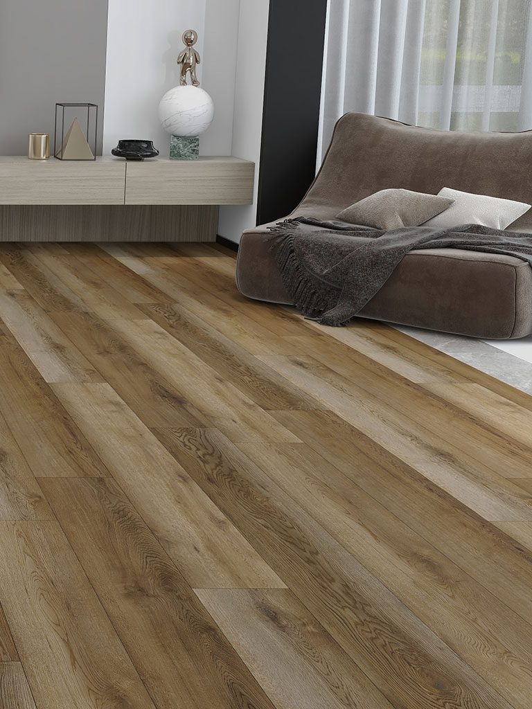 Check One Standard 2474 Wullen Eiche Breitdiele inkl. Trittschalldämmung Vinylboden – Bild 2