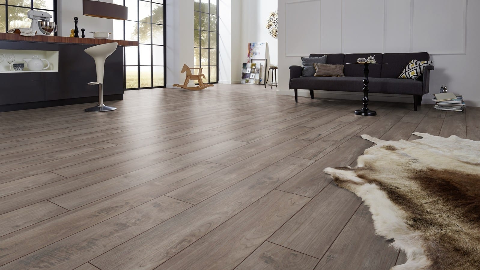 Kronotex Exquisit Nostalgie Teak silber Landhausdiele Laminat – Bild 4
