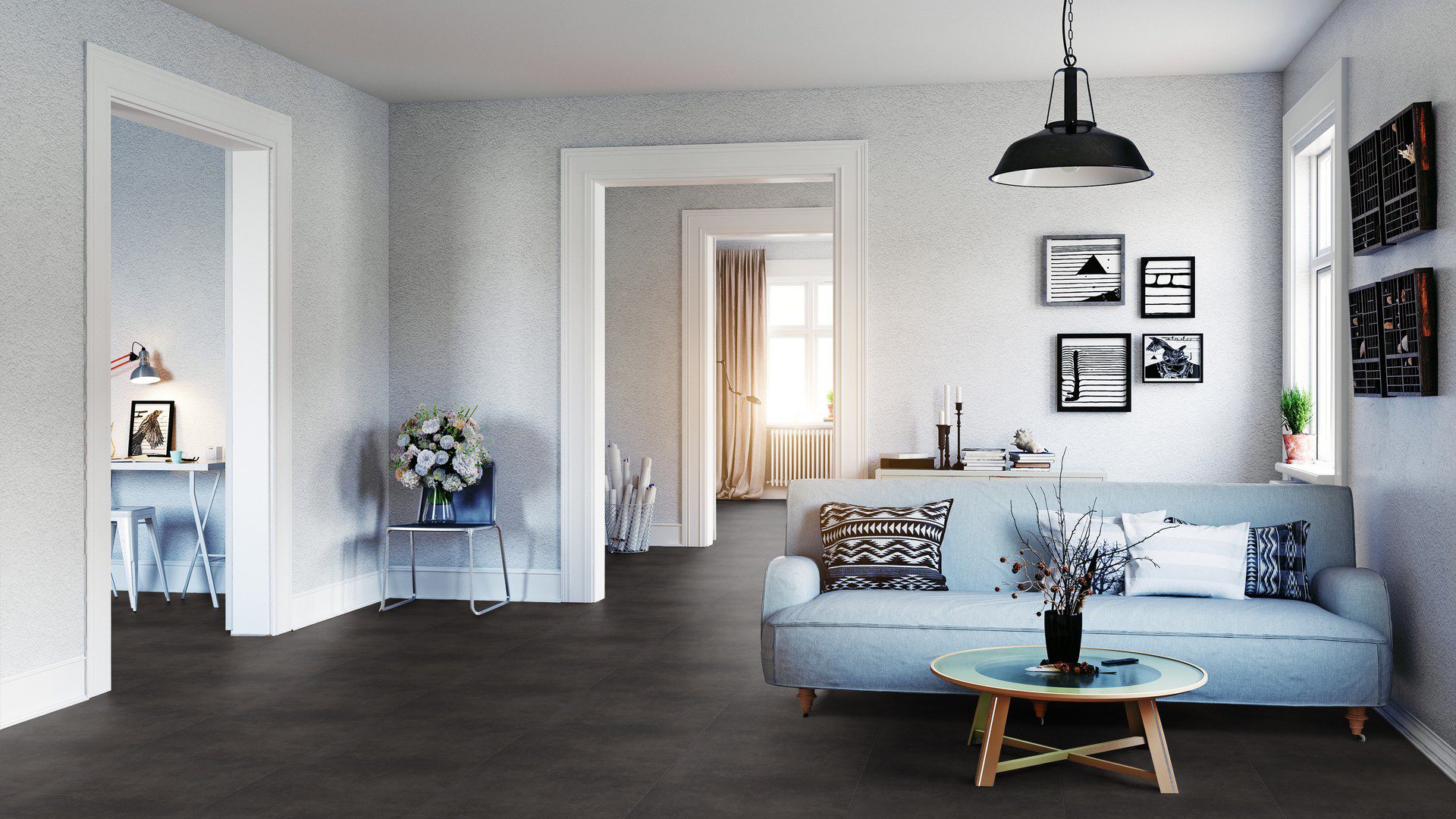 Repac solidDryback 25-05 Nuance Fliese Charcoal zum Verkleben Vinylboden – Bild 6