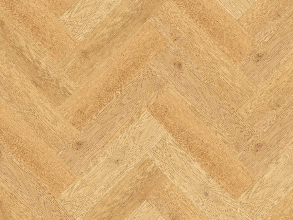 Check One Premium Herringbone 2078H Burbach Eiche inkl. Trittschalldämmung Vinylboden – Bild 2