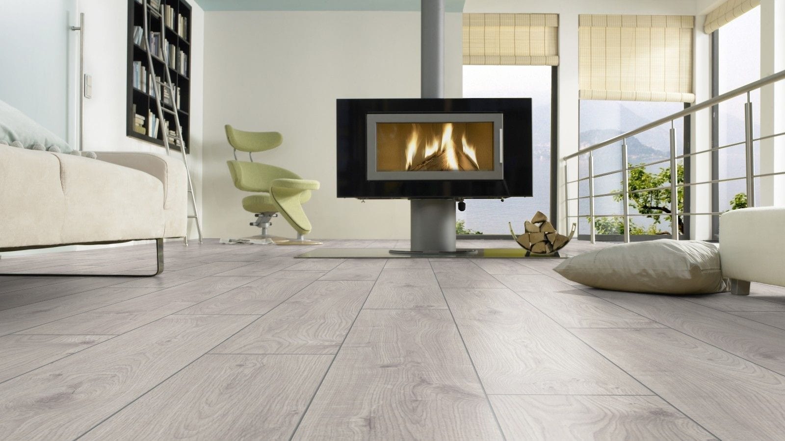 Kronotex Exquisit Atlas Oak weiss Landhausdiele Laminat – Bild 2