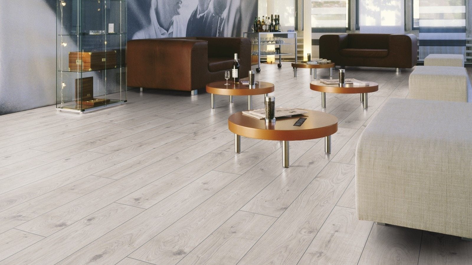 Kronotex Mammut Everest Oak weiss Landhausdiele Laminat – Bild 4