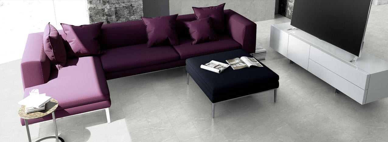 Classen Visiogrande Fliesenoptik Granit weiß wasserresistente Laminat – Bild 3