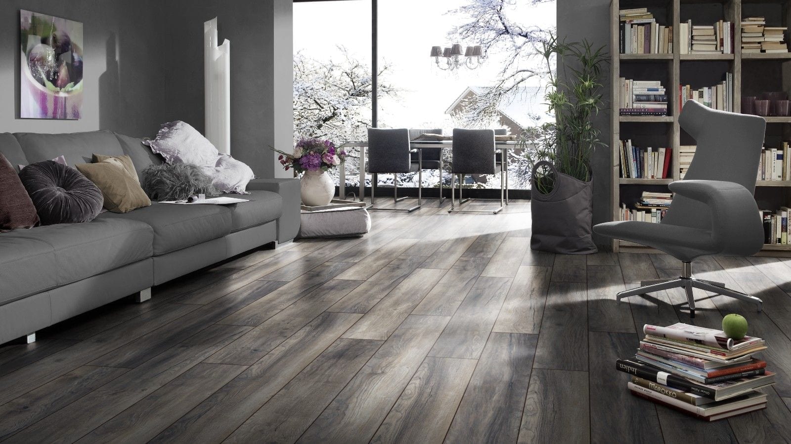 Kronotex Amazone Harbour Oak grey Landhausdiele Laminat – Bild 3