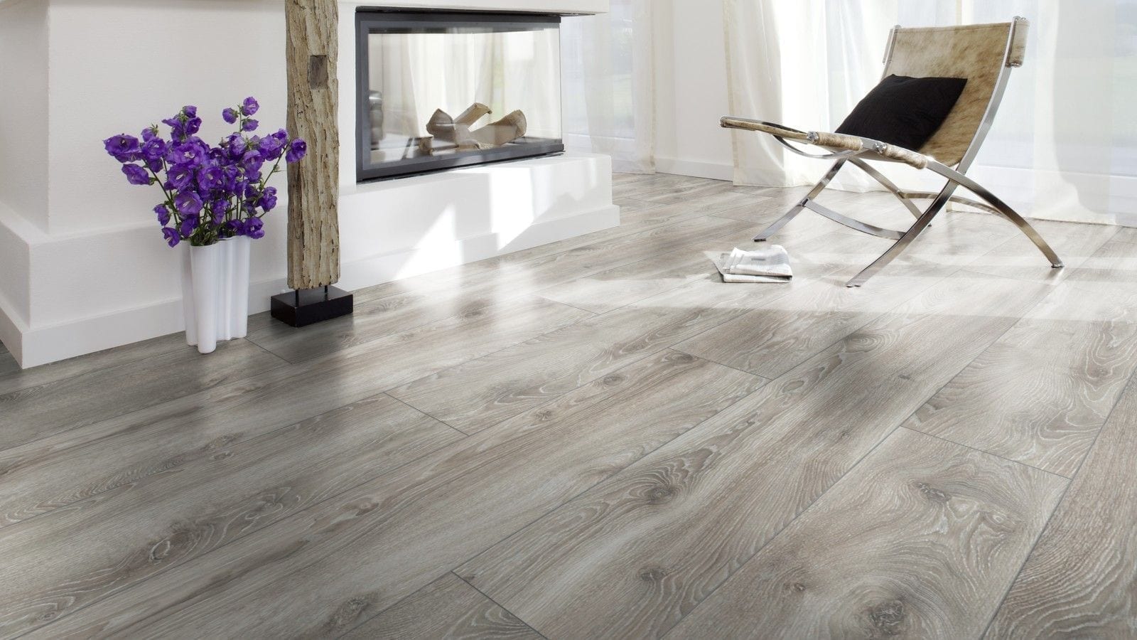 Kronotex Mammut plus Highland Eiche silber Landhausdiele Laminat – Bild 3