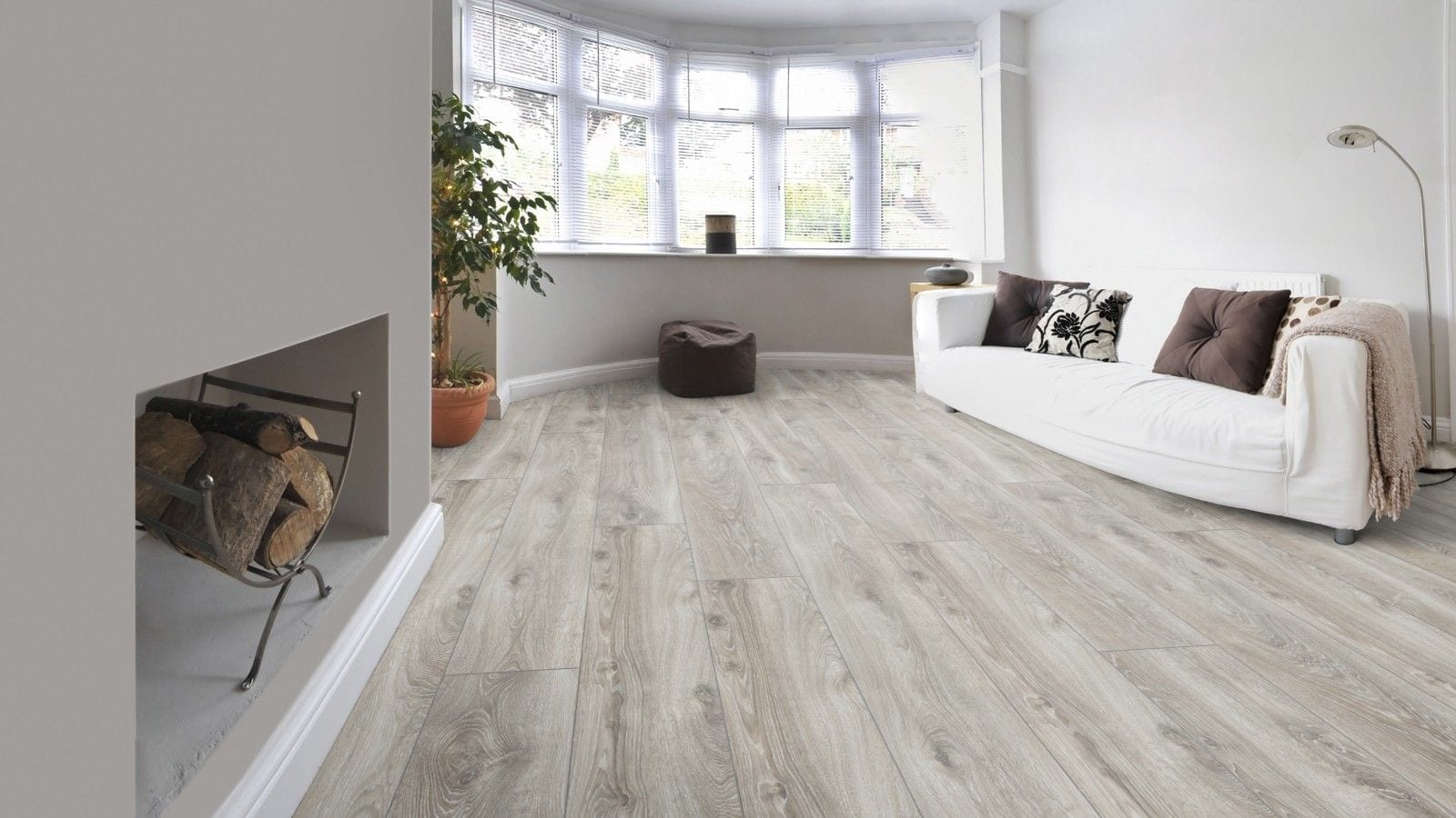 Kronotex Mammut plus Highland Eiche silber Landhausdiele Laminat – Bild 4