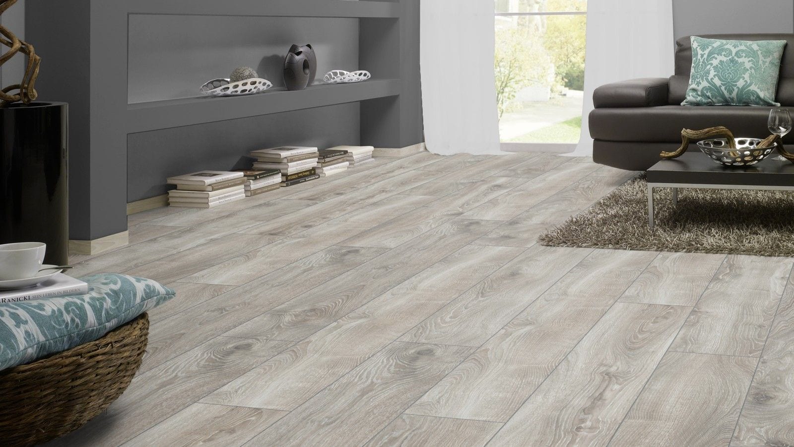 Kronotex Mammut Highland Eiche silber Landhausdiele Laminat – Bild 4