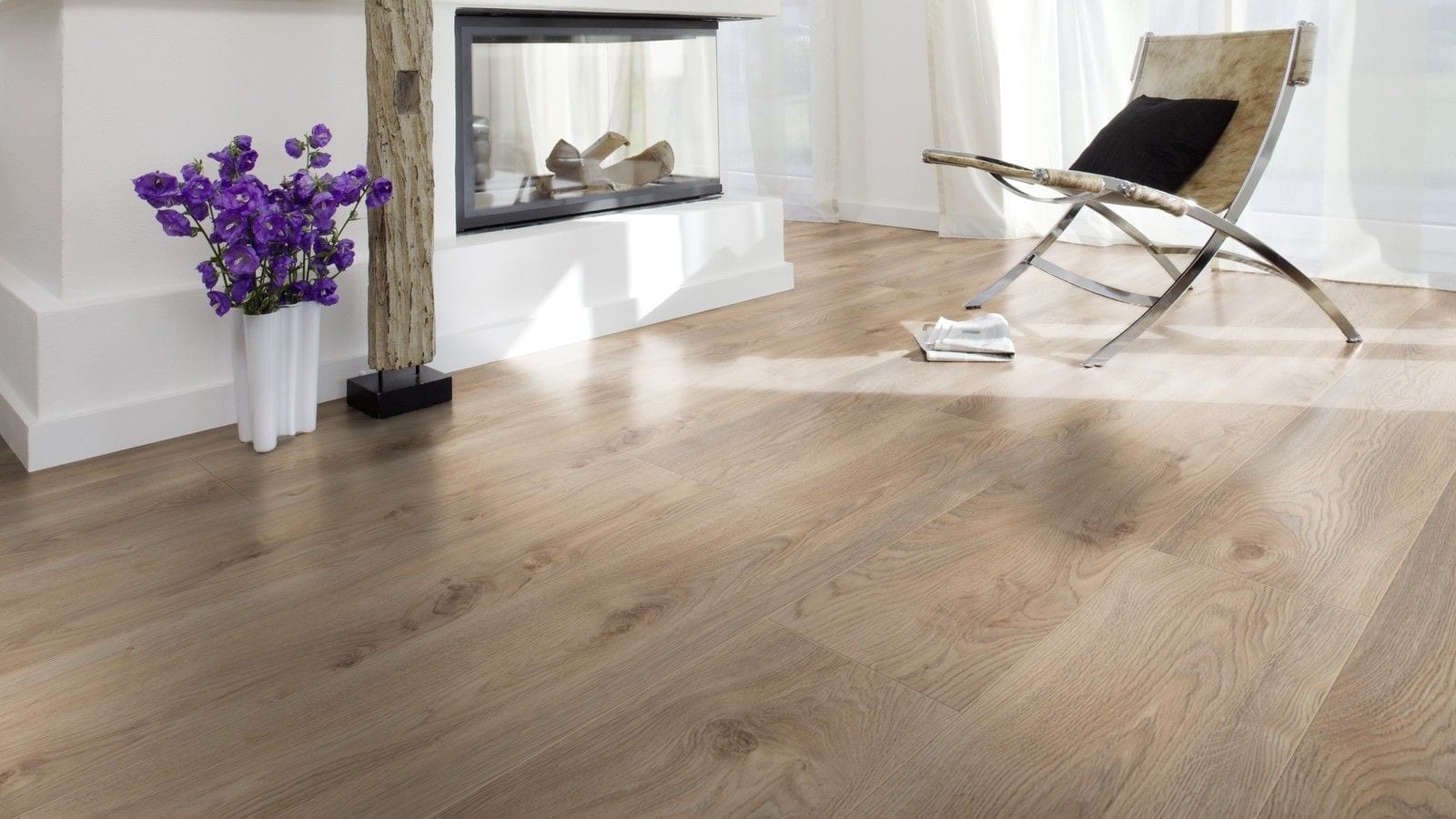 Kronotex Mammut plus Makro Eiche beige Landhausdiele Laminat – Bild 2