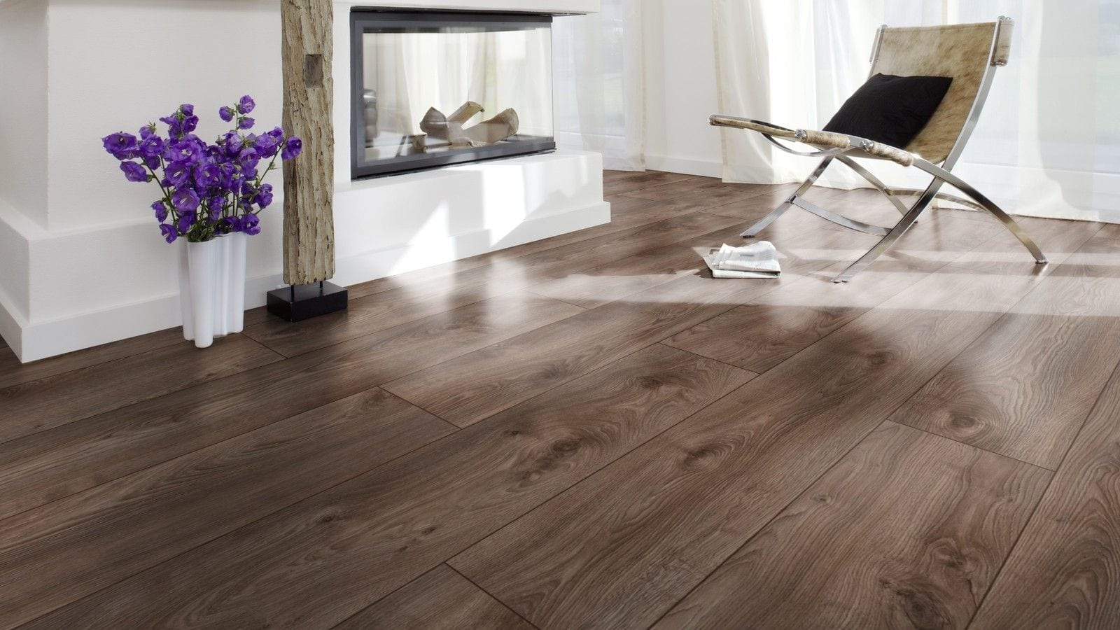 Kronotex Mammut plus Makro Eiche braun Landhausdiele Laminat – Bild 3