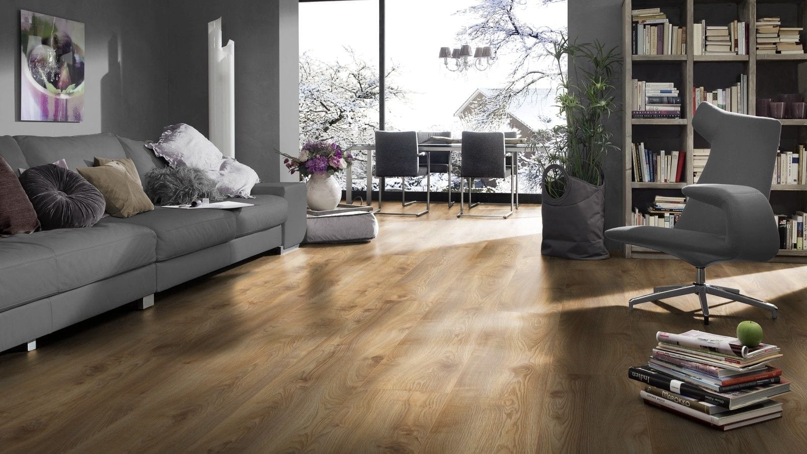 Kronotex Mammut plus Makro Eiche natur Landhausdiele Laminat – Bild 4