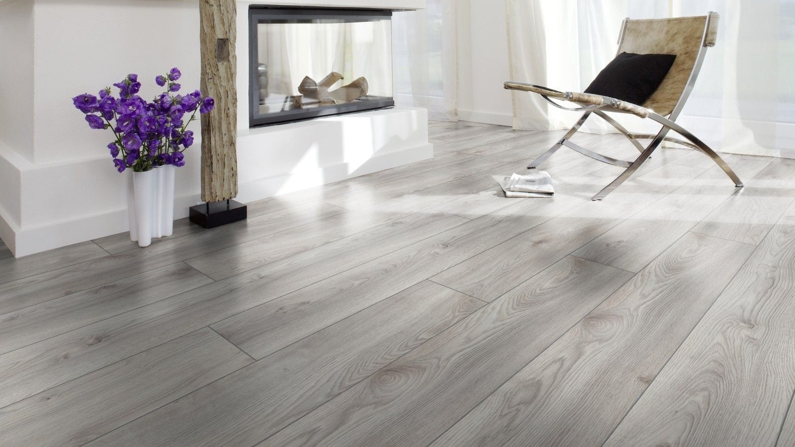 Kronotex Mammut Makro Eiche weiss Landhausdiele Laminat – Bild 4
