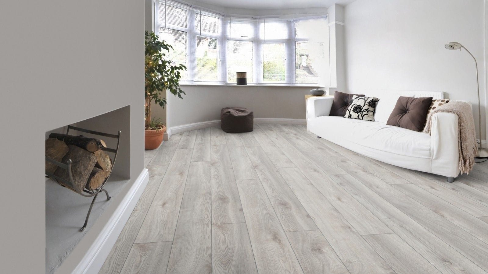 Kronotex Mammut Makro Eiche weiss Landhausdiele Laminat – Bild 3