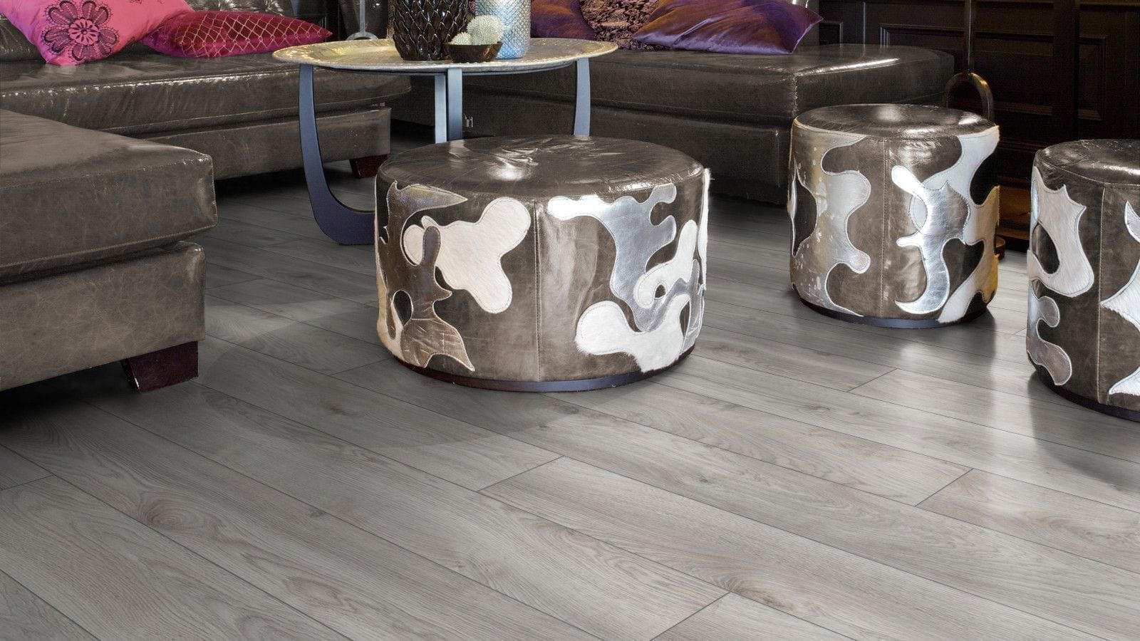 Kronotex Mammut Makro Eiche weiss Landhausdiele Laminat – Bild 2