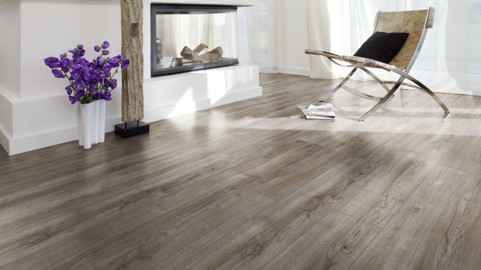 Kronotex Amazone Montmelo Eiche silber Landhausdiele Laminat – Bild 2