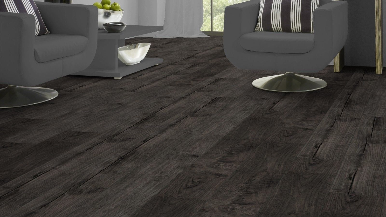 Kronotex Exquisit Nostalgie Teak Graphit Landhausdiele Laminat – Bild 2