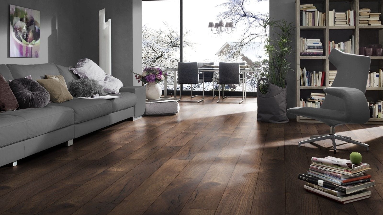 Kronotex Amazone Pettersson Eiche dunkel Landhausdiele Laminat – Bild 4