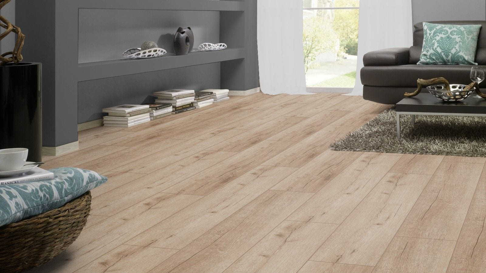 Kronotex Robusto Rip Oak Natur Landhausdiele Laminat – Bild 2