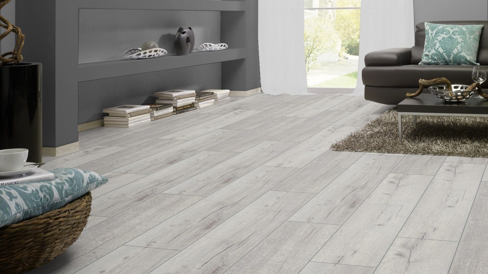 Kronotex Robusto Rip Oak weiss Landhausdiele Laminat – Bild 2