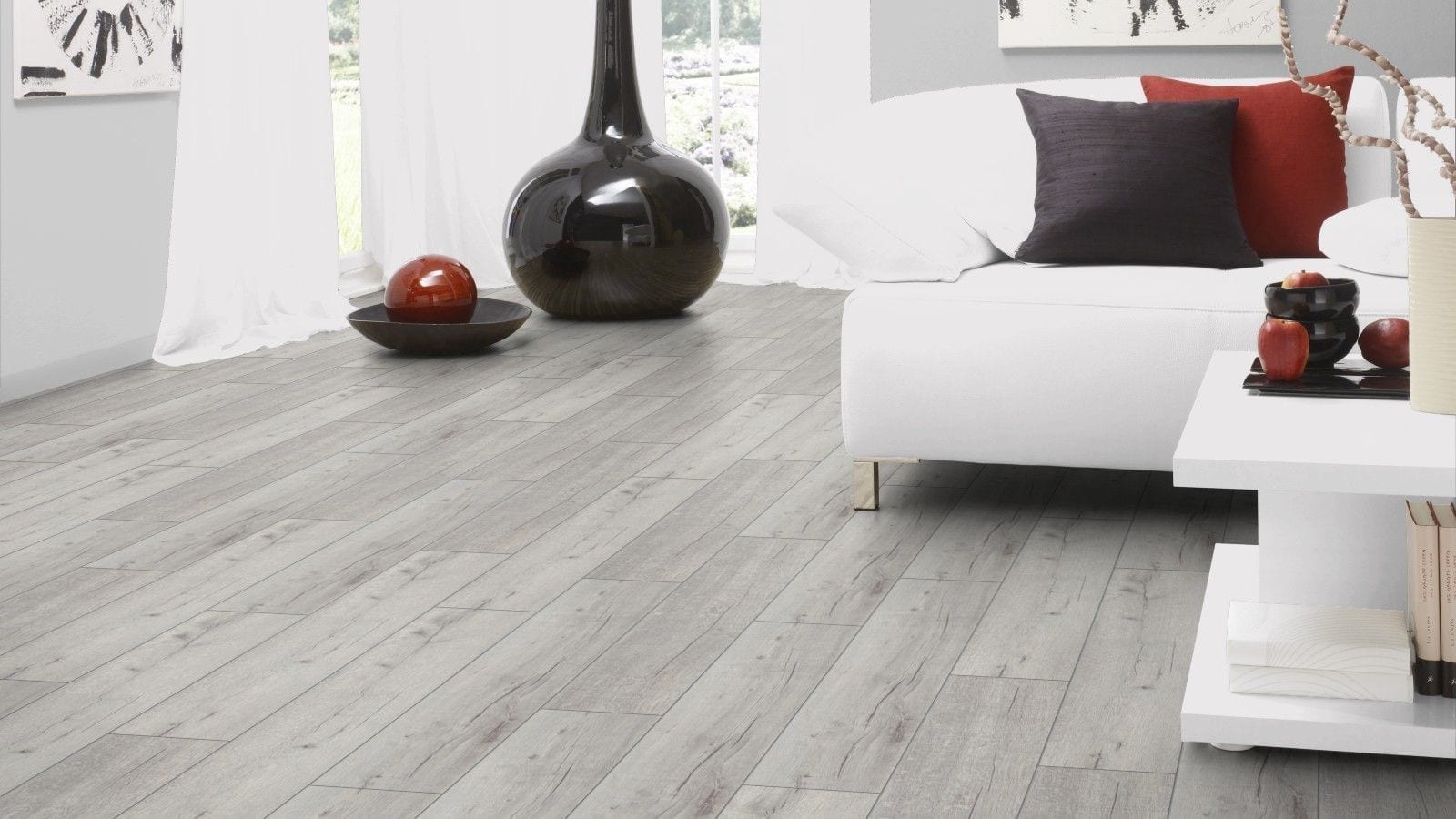 Kronotex Robusto Rip Oak weiss Landhausdiele Laminat – Bild 3