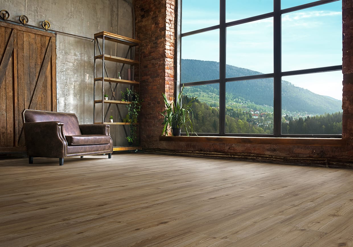 Repac solidDryback 25-05 Mountain XL Eiche Gebürstet Dunkel zum Verkleben Vinylboden