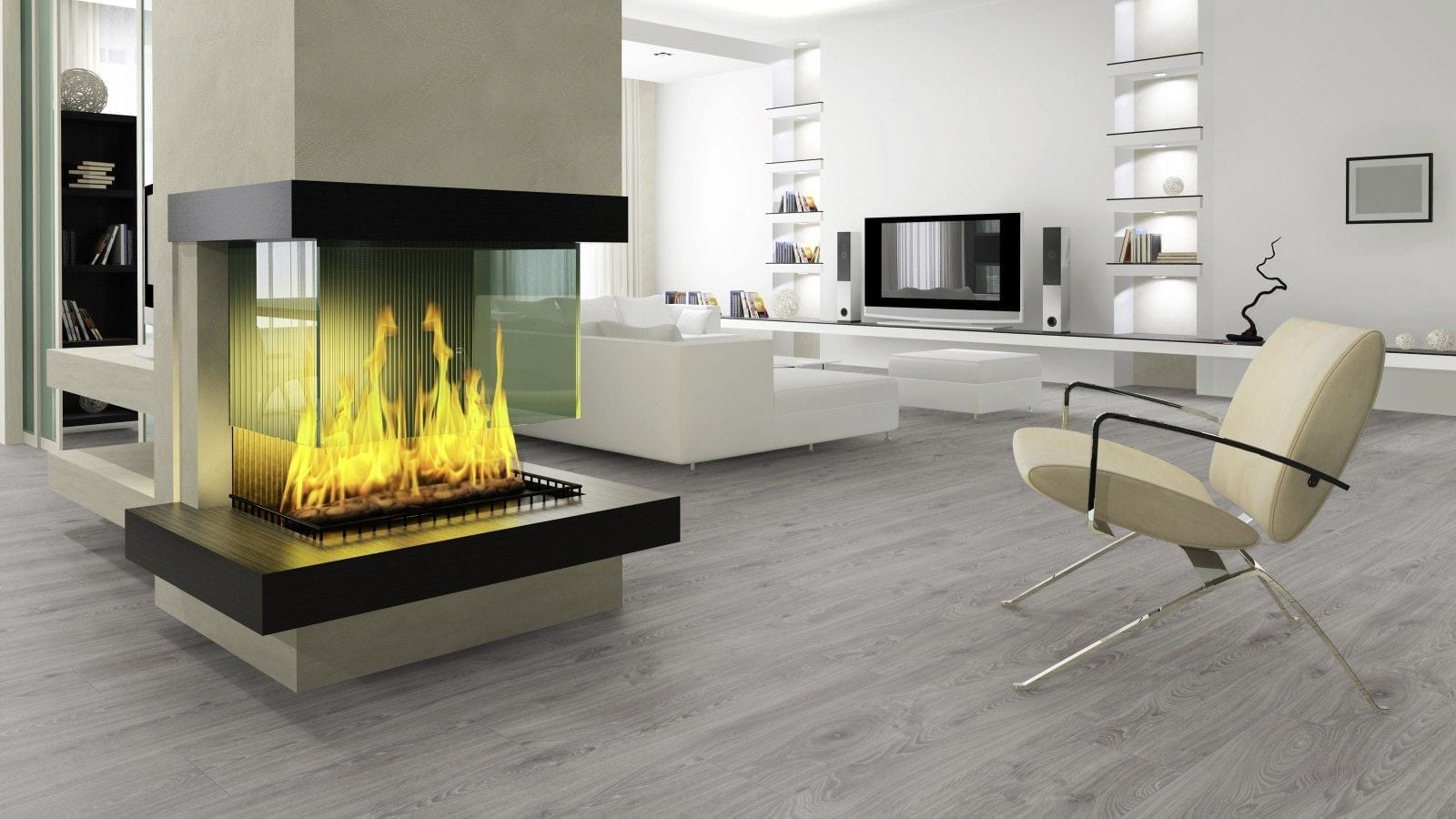 Laminat Kronotex Robusto Timeless Oak grau Landhausdiele – Bild 2