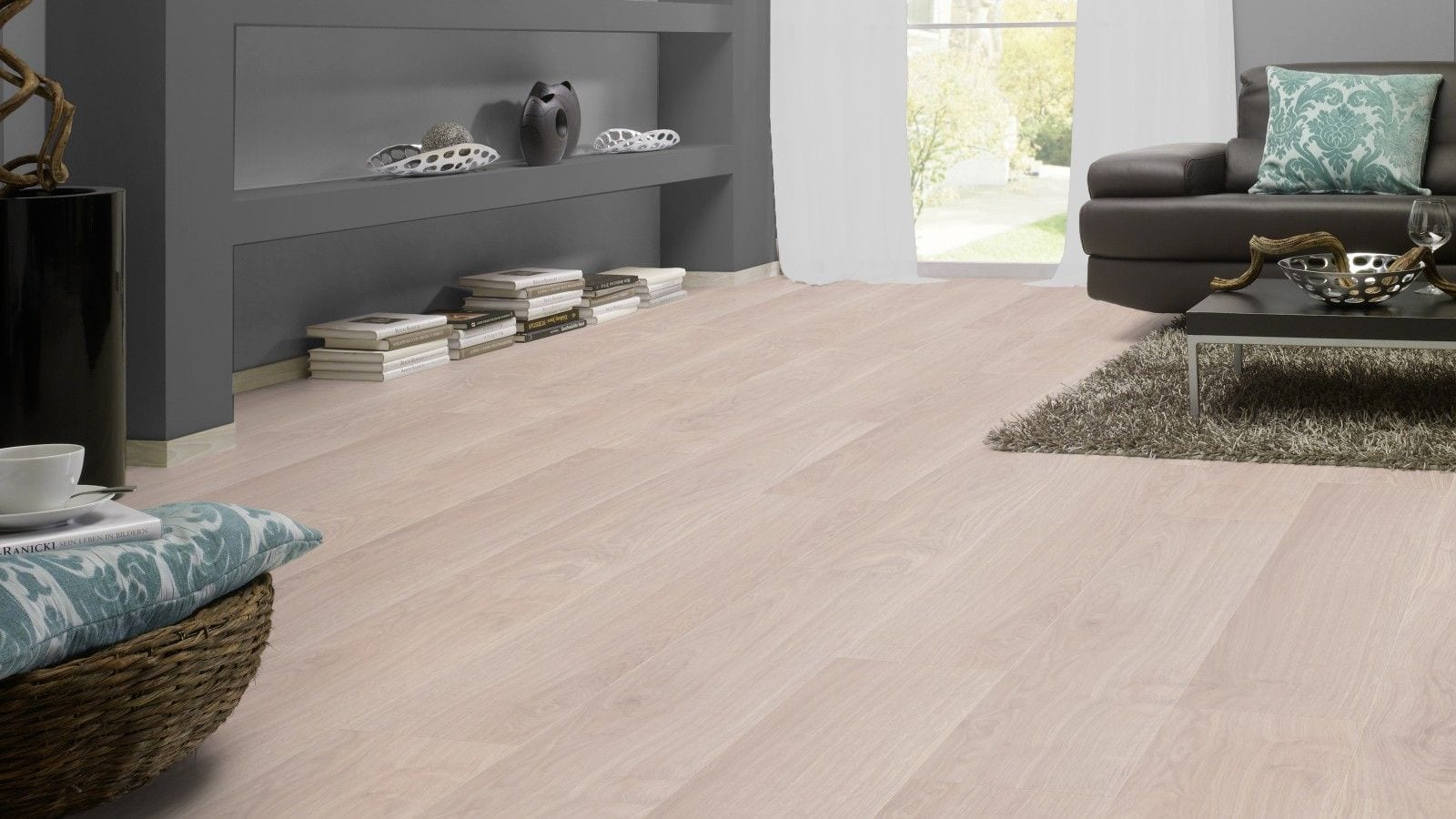 Kronotex Exquisit Waveless Oak white Landhausdiele Laminat – Bild 4